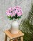 Artificial Impatiens Bouquet Faux ​Impatiens Bushes Pink ​for Patio Lawn Garden 3.94"D x 7.87"W x 15.75"H